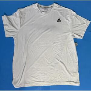 Reebok White Delta Core Logo Tee T Shirt Short Sleeve Men's XL NEW NWT!!